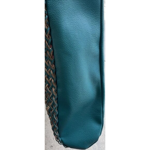 Vintage Style & Co. Sling Woven Blue Large Shoulder Bag Tote Women’s Purse - Picture 10 of 16